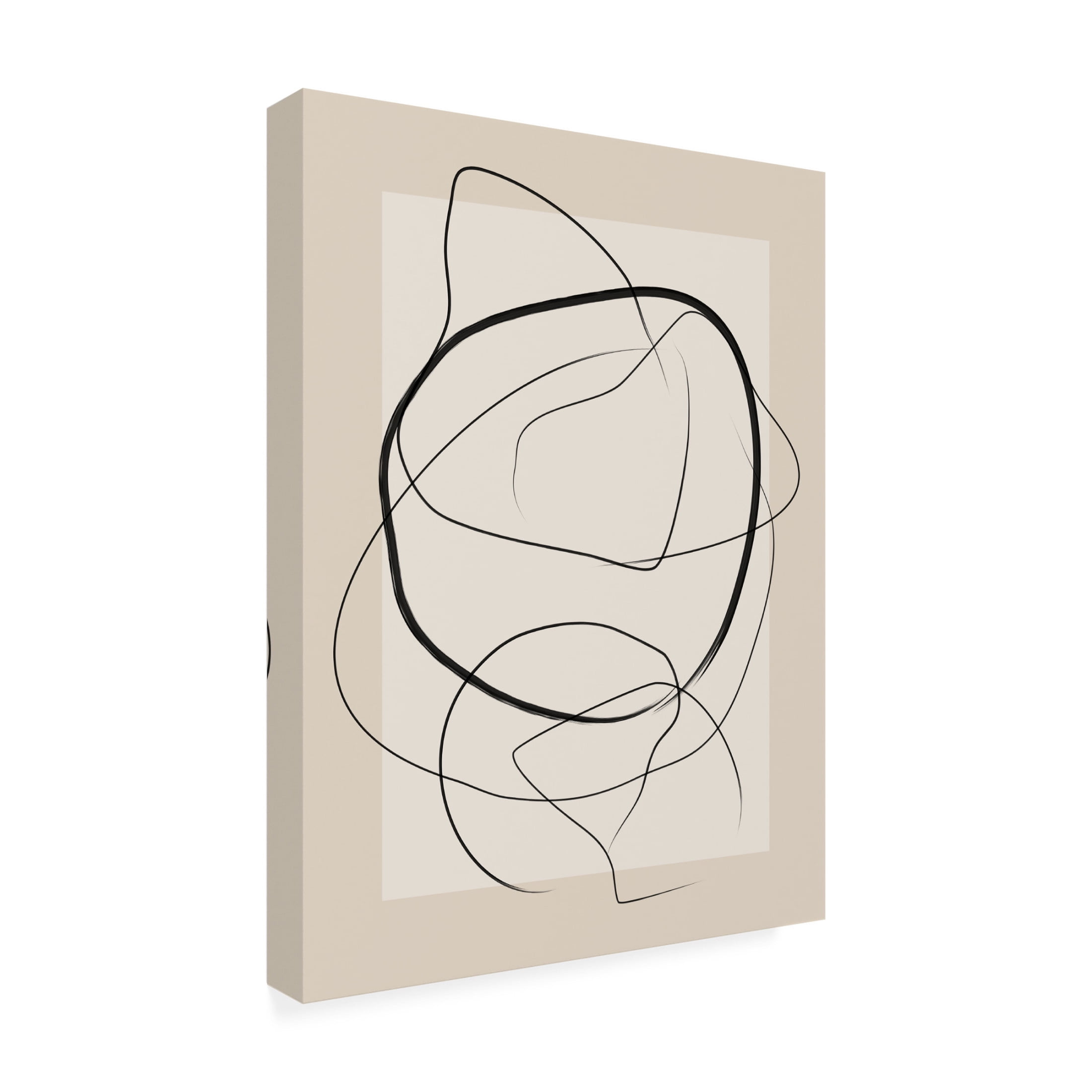 Trademark Fine Art Elena Ristova Soft Abstract Lines Art Canvas Wall Art