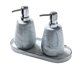 thumbnail image 1 of Dispensador de jabón de cerámica de lujo ligero, creativo, 3 piezas, artículos de tocador for baño, 1 of 5
