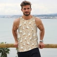 thumbnail image 6 of Pofeuu cute geese and chicks Print Men's Workout Tank Tops Sleeveless Muscle Gym Shirt Quick Dry -XX-Large, 6 of 7