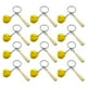 thumbnail image 1 of 12 llaveros de béisbol de madera con forma de bate, ideal como recuerdo de fiesta., 1 of 7