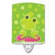 thumbnail image 1 of "Treasures Frog Ceramic Night Light, Lily Pad Polka Dots, Green, 6"" x 4""" Caroline's Treasures BB7098CNL, 1 of 1