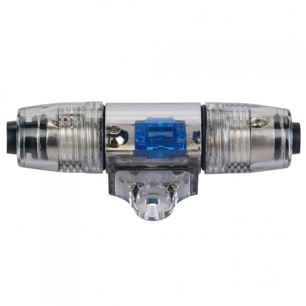 Bloque De Fusibles De Audio De Automóvil, 1 En 1 60A Subwoofer 4/8 Calibre Compatible Bloque De Distribución Con Unidad De Distribución De Energía De Cubierta Protectora Para