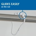 thumbnail image 4 of Mainstays Shower Curtain Rollerball Hooks, Easy Gliding, White, Set of 12, 4 of 8