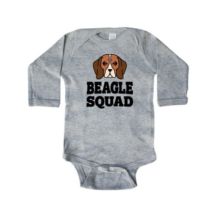 

Inktastic Dog Beagle Squad Gift Baby Boy or Baby Girl Long Sleeve Bodysuit