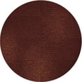 thumbnail image 1 of Ahgly Company Machine Washable Indoor Round Transitional Chocolate Brown Area Rugs, 6' Round, 1 of 7