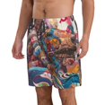 thumbnail image 2 of Logiee Fantasy Colorful Beast Print Mens Swim Trunks Quick Dry Board Shorts,Breathable Hawaii Beach Shorts Swimwear Bathing Suits-Medium, 2 of 6
