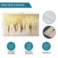 thumbnail image 6 of Abstract Gold Placemats Set of 4, Modern Luxury Strokes Artwork Washable Wipeable Table Mats for Dining Tables, Indoor Outdoor Kitchen Place Mats for Holiday Party Table Decor, 6 of 9