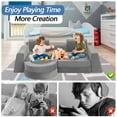 thumbnail image 6 of FKS LIFE 13pcs Modular Kids Play Couch, Children Sectional Sofa, Bedroom and Playroom Furniture for Toddlers, Foam and Floor Cushion for Boys and Girls Gift, 6 of 9