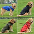 thumbnail image 3 of Medium/Large Dog Jacket With Wool Lining Warm Winter Pet Coat Waterproof French Bulldog Clothes Solid Color Labrador Vest ShopWise Round, 3 of 9