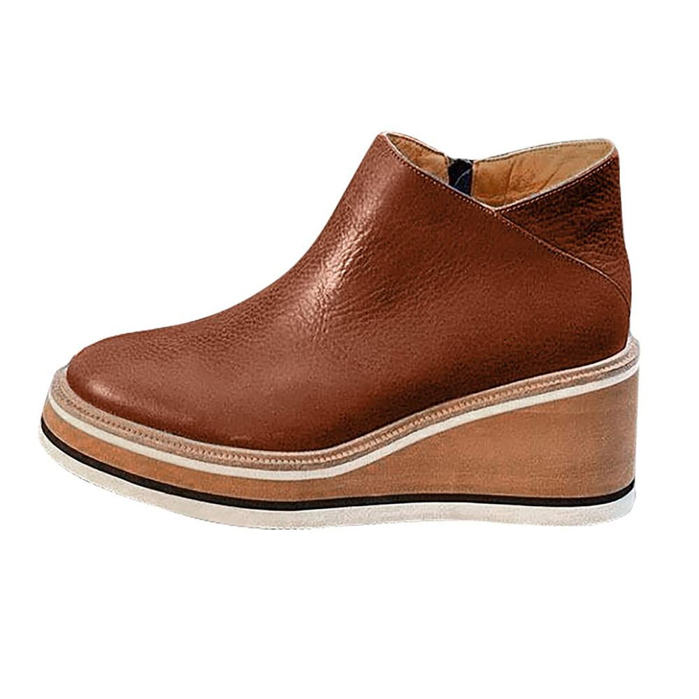 Sukalun Women's Wedge Heel Boots 
