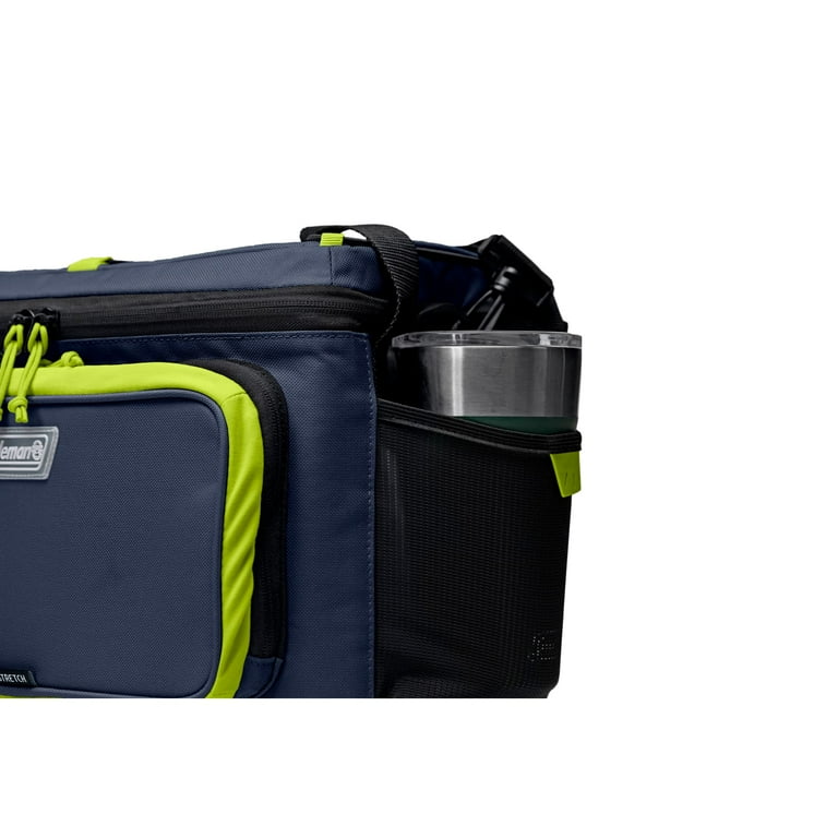 Free Shipping! Coleman Soft Cooler Spider Mum Blue, Holds 30 Cans