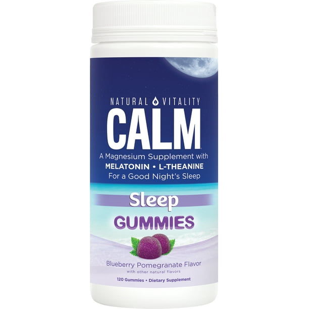 Natural Vitality CALM Sleep Gummies with Magnesium, L,Theanine
