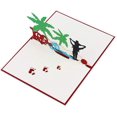 thumbnail image 2 of Creative 3D Three-Dimensional Greeting Card Father's Day Mother's Day Blessing Card Postcard Gift (Beach Father), 2 of 6