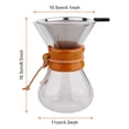 thumbnail image 3 of GadgetVLot Glass Heat Resistant Coffee Dripper, 3 of 8