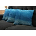 thumbnail image 5 of Ambesonne Ocean Throw Pillow Cover 4 Pack, Underwater Wilderness, 20", Blue Turquoise, 5 of 5