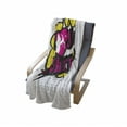 thumbnail image 4 of Wedding Soft Flannel Fleece Blanket, Pop Art Style Design Cupid Bow Arrow Love in the Air Just Married Retro Celebration, Cozy Plush for Indoor and Outdoor Use, 50" x 70", Multicolor, by Ambesonne, 4 of 6
