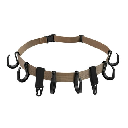 vnanda Camping Accessories Versatile Treestand Strap Hanger with Multi-hooks Strong Load-bearing Quick Release Hunting Gear Equipment Holder