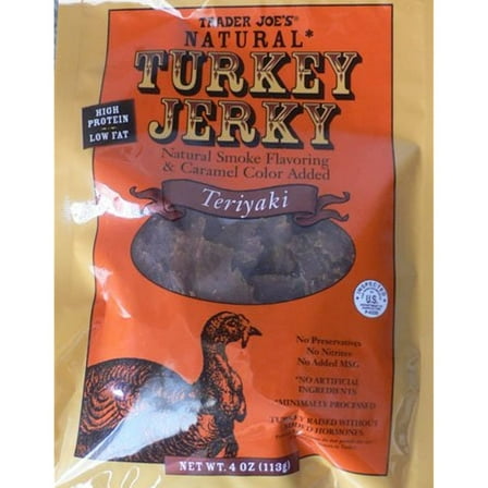 TJ Turkey Jerky Teriyaki Flavor - 4 Ounces