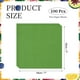 thumbnail image 2 of Uxcell 100 Pcs Hojas de Papel encerado para Alimentos, 7 x 7 Pulgadas Hojas de Papel para Envolver a Prueba de Grasa, Forros de Cesta de Alimentos Cuadrados para Sándwich, Hamburguesa, Pan, Verde, 2 of 7