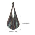 thumbnail image 2 of Yucurem Canvas Striped Fashion Crossbody Bag Women Boho Handbag Hippie Bag (Royal Blue) Fashion shoulder bag (B), 2 of 8