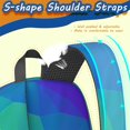 thumbnail image 5 of 17 Inch Lightweight Backpack,PVC Waterproof Oxford Fabric, Ergonomically Designed, with Large Capacity, Vibrant Rainbow Print, 5 of 5