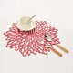 thumbnail image 3 of Manteles individuales ZHAOCHENG Juego de 8 PVC Lavables Color Rojo, 3 of 5