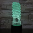 thumbnail image 2 of Lámpara LED de ilusión LED con luz nocturna 3D en forma de bombilla, 2 of 2