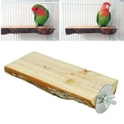 Bird Parrot Perches, Natural wooden bird Perch Stand Platform Paw Grinding Set Accessories for Parakeets, Cockatiels, Budgies, s , 5-6cm 18cm