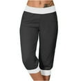 thumbnail image 2 of AherBiu Capri Sweatpants for Women Summer Low Rise Jogger Loose Athletic Comfy Cropped Pants with Pockets, 2 of 7