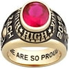 Freestyle, Men's Yellow Celebrium Classic Oval Stone Class Ring, Personalized, High School or College Graduation