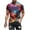 Multicolor, variant on Men Dress Shirt Sale Men's Round Neck Tops Short Sleeve Starry Sky Print Lightweight and Soft for Everyday Wear