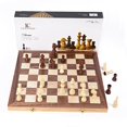 thumbnail image 1 of Juegos de ajedrez Lifechamp para adultos y niños con tablero de juego de madera plegable grande de 15 pulgadas y almacenamiento para las piezas de ajedrez de madera hechas a mano LifeChamp 655971592476, 1 of 1