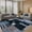 Charcoal Blue, variant on MICGEEK 3x5 Washable Area Rugs for Living Room, Modern Geometric Printed Rug, Vacuum-Friendly, Non Slip Indoor Rug for Bedroom Dining Room Home Decor Carpet, Brown/Beige