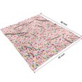 thumbnail image 4 of Pink Christmas Santa and Tree Pattern Blanket,Comfortable Soft Flannel Throw Blanket,All Season,Warm Lightweight Blankets for Sofa Bed Couch Living Room Chair,50"x60", 4 of 4