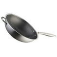 thumbnail image 1 of FUTUREORYY Cooking Wok Two Handles Stainless Steel with Honeycomb Structure Non Stick 1Pcs, 1 of 8