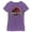 Purple Berry, variant on Girl's Jurassic Park T Rex Logo  Graphic Tee Tahiti Blue Small