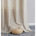 thumbnail image 2 of THD Harley Faux Linen Textured Semi Sheer Sun Light Filtering Window Grommet Curtain Panels, Set of 2 Panels, 2 of 7