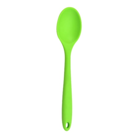 

HOOUDO Spoon Clearance Food Grade High Temperature Silicone Small Spoon Dense Mixing Spoon Auxiliary Food Spoon Students and Children Feeding Spoon Eating Spoon