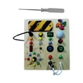 thumbnail image 3 of Tablero ocupado con interruptor de luces, Tableros sensoriales de madera LED, Panel de control de madera, Tablero ocupado LED Montessori,, 3 of 8