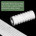 thumbnail image 4 of Uxcell Reflective Tape Strong Adhesive Safety Warning Reflector Tape, Waterproof Conspicuity for Trailers Trucks White 10 Feet x 4 Inch, 4 of 6