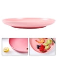thumbnail image 2 of 1pc Coloured Ceramic Tableware Western Steak Plate Microwave Oven Available Ceramic Food Plate Round Shape (Pink 8 Inches), 2 of 9