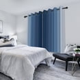 thumbnail image 3 of Nanqianyi Blue Curtain for Bedroom/Living Room Blackout,Grommet Curtains Light Blocking Room Darkening Window Drapes 2 Panels,52"W x 63"L, 3 of 8