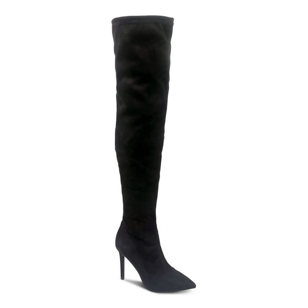 THALIA SODI Womens Black Cushioned Pointed Toe Stiletto Zip-Up Dress ...