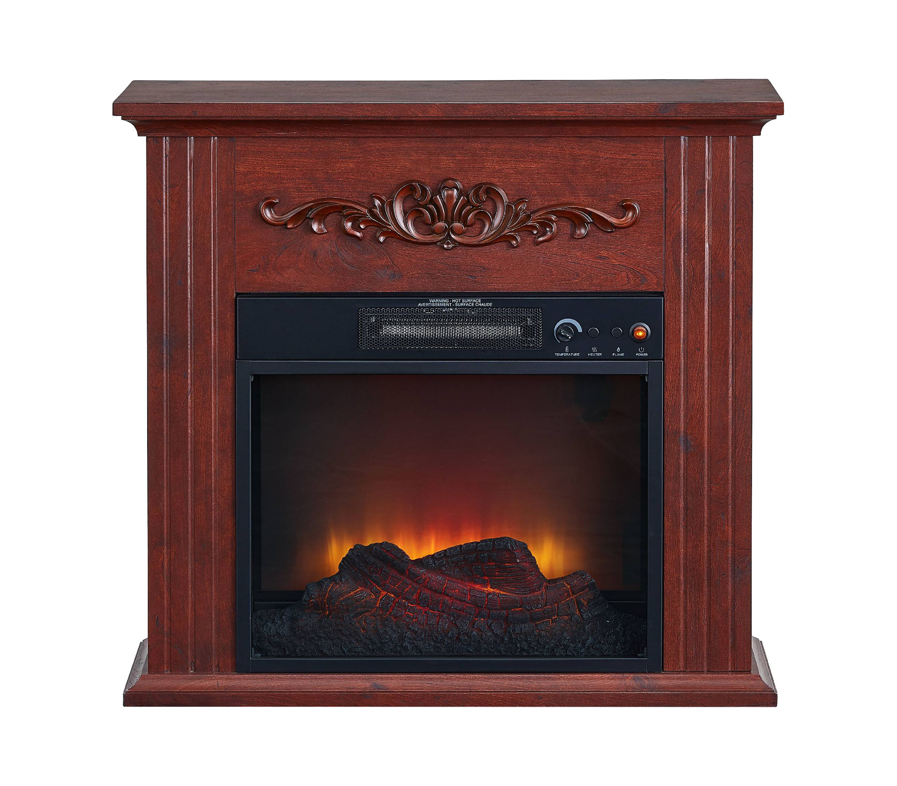 Bold Flame 28 inch Electric Fireplace Heater, Chestnut - image 2 of 5