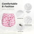 thumbnail image 4 of Fuzoiu Pink bows Print Women's Athletic Shorts, Double-Layer Running Shorts with Pocket,Women's Workout Shorts for Yoga, Gym, and Workouts-X-Large, 4 of 7