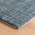 thumbnail image 3 of Dash & Albert Crosshatch Hand Micro Hooked Wool Rug, 2' 6" x 8', Denim, 3 of 6