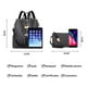 thumbnail image 5 of Makes Mochila Monedero para Mujer Bolso de Viaje de Cuero PU Bolso de diseño Convertible con Monedero 2 Piezas, 5 of 5