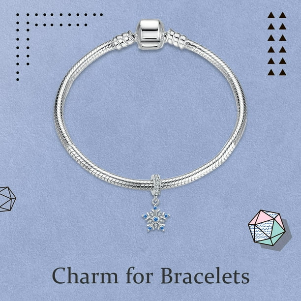 Pandora blue snowflake charm deals