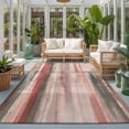 thumbnail image 2 of 5'x7' Area Rugs, Coral Red Brown Ombre Indoor Outdoor Area Rug for Living Room Bedroom, Vintage Shabby Red Abstract Art Washable Bathroom Rugs Kitchen Floor Carpet Mats Home Decor Aesthetic, 2 of 8