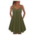 thumbnail image 1 of Fridja Womens and Casual Summer Multicolor Solid Color Beach Dress, 1 of 4